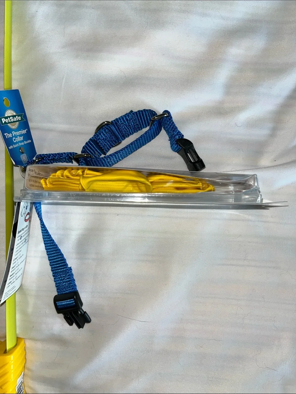 PetSafe Blue Premier Adjustable Dog Collar with Quick Snap Buckle and Boots S